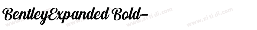 BentleyExpanded Bold字体转换